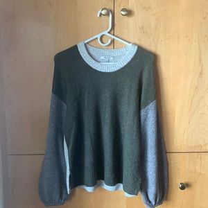 Madewell sweater colorblock